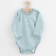 Baba body teljes hosszában patentos New Baby Classic II dino menta kombidressz, body