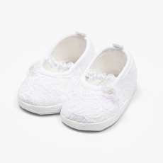  Baba csipke balettcipők New Baby fehér 12-18 h, vel. 12-18 h