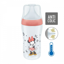 Baba cumisüveg NUK Perfect Match MICKEY Temperature Control 260 ml red cumisüveg