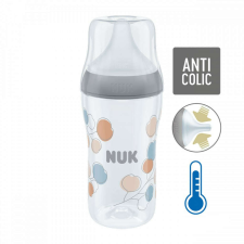 Baba cumisüveg NUK Perfect Match Temperature Control 260 ml szürke cumisüveg