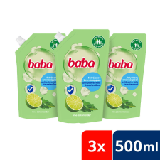 Baba folyékony szappan utántöltő antibakteriális lime és koriander illattal 3x500 ml tisztító- és takarítószer, higiénia