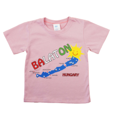  Baba, gyerek feliratos "Balaton" rövid ujjú póló
