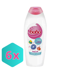 Baba habfürdő Habcsók 750ml Málna és Rózsafa KARTON - 6 db tusfürdők