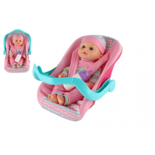  Baba játék 30 cm autósülésben itatós üveggel baba