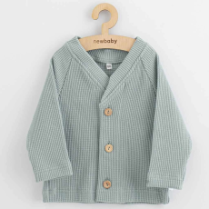  Baba kabátka gombokkal  New Baby Luxury clothing Oliver szürke, vel. 68 (4-6 h)