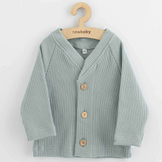  Baba kabátka gombokkal  New Baby Luxury clothing Oliver szürke, vel. 80 (9-12 h)