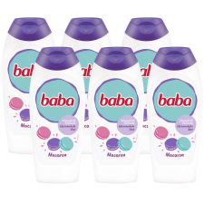 Baba kényeztető tusfürdő édesmandula illat, Macaron, 6x400 ml tusfürdők