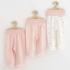  Baba lábfejes nadrág New Baby Classic II Lány 3 db rózsaszín, vel. 62 (3-6 h)