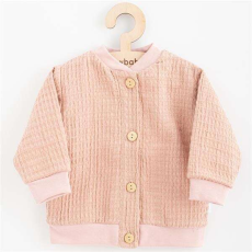  Baba muszlin kabátka New Baby Comfort clothes rózsaszín, vel. 80 (9-12 h)