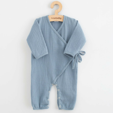 Baba muszlin kezeslábas New Baby blue rugdalózó