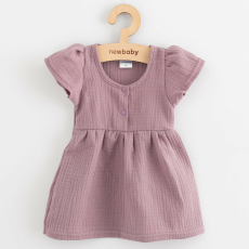  Baba muszlin ruha New Baby lavender
