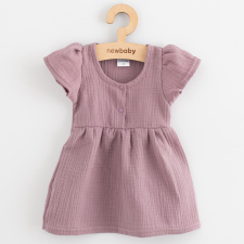 Baba muszlin ruha New Baby lavender lányka ruha