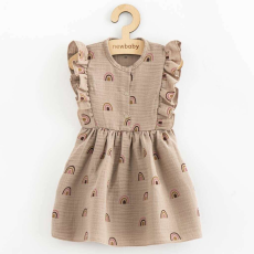  Baba muszlin ruha New Baby Rainbow, vel. 68 (4-6 h)