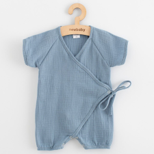 Baba nyári muszlin kezeslábas New Baby blue, vel. 62 (3-6 h) rugdalózó