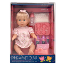  Baba, Olivia, 38 cm, fésülhető, iszik-pisil baba