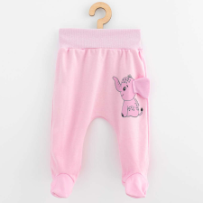 Baba pamut lábfejes nadrág New Baby Happy Elephant pink gyerek nadrág