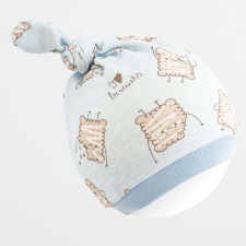 Baba pamut sapka New Baby Biscuits kék, vel. 80/86 gyerek sapka