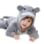  Baba prémium plüss Kigurumi overál - Totoro #szürke-fehér