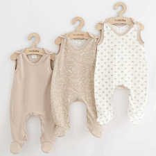Baba rugdalózó New Baby Classic II Uni 3db bézs rugdalózó