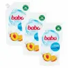 Baba tej és gyümölcs Folyékony szappan utántöltő 3x500ml + Ajándék Gumikacsa