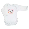 Babastar Babastar hosszú ujjú pamut body (62) Pingvinpár fehér