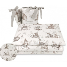Babastar BS Ágyneműgarnitúra 3 részes - Erdei Barátok Natur/Bézs babaágynemű, babapléd