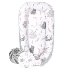 Babastar BS Babafészek 55x75cm - Lulu Rózsaszín/Szürke babafészek