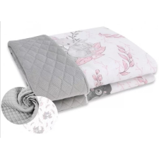 Babastar BS Kétoldalas Babapléd 70x100 cm - Lulu Szürke/Rózsaszín babaágynemű, babapléd
