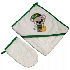Babastar Frottir fürdőlepedő, fürdetőkesztyűvel 80*80 cm - Koala Gitárral babatörülköző, kifogó