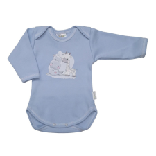 Babastar Hosszú Ujjú pamut body - Best Friends - Kék - 80 kombidressz, body