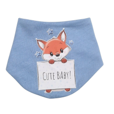 Babastar Pamut baba nyálkendő mintás - Kék- Róka Csillaggal babasapka, sál