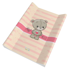 Babastar puha 2 ékes pelenkázó lap 50*70 cm - Rózsaszín szívecskés mac pelenkázó matrac