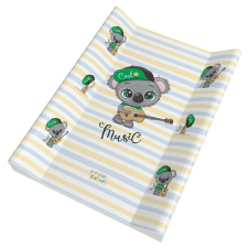 Babastar puha 2 ékes pelenkázó lap 50*70 cm - Szürke koala gitárral pelenkázó matrac