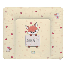 Babastar puha pelenkázó lap 85*75 cm - Barack szívecskés róka pelenkázó matrac