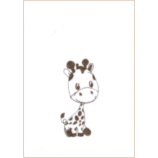 Babastar wellsoft babapléd 70*90 cm - fehér (zsiráf drapp) babaágynemű, babapléd