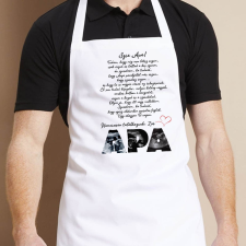  Babaváró kötény – APA mintával, 3 fotóval és névvel lakástextília