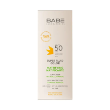  Babé Super Fluid színezett mattító fényvédő SPF50 50ml naptej, napolaj