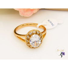  Babett antiallergén fehér cirkóna köves gyűrű 18K gyűrű