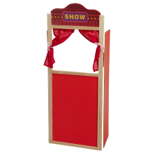  Bábparaván (piros-natúr) fajáték