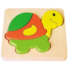 Babu fa puzzle teknős 4 darabos puzzle, kirakós