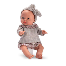 Baby Alex szürke pulóverrel 36cm baba