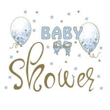 Baby Babaváró Blue szalvéta 20 db-os 33x33 cm party kellék