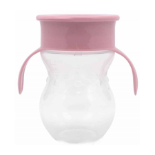 Baby Care 360 itatópohár fogantyúval - pink babaétkészlet