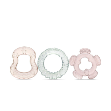 Baby Care 3 db-os hűthető rágóka - Iceberg Green/Mellow Rose csörgő