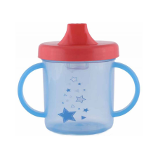 Baby Care itatópohár fogantyúval 210ml alacsony - blue babaétkészlet