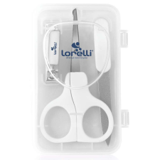  Baby Care manikűr szett tartóban - fehér babaápolási kellék