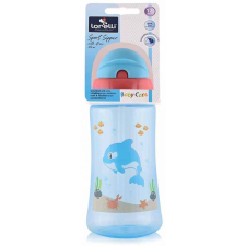 Baby Care Ocean szívószálas sportitató 330 ml - blue babaétkészlet