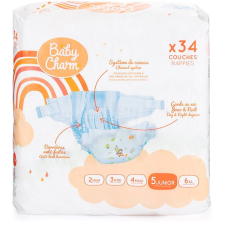 BABY CHARM Super Dry Flex 5 Junior, 11-16 kg (34 db) pelenka