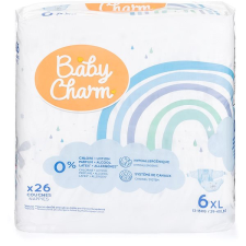BABY CHARM Super Dry Flex 6 XL, 13-18 kg (26 db) pelenka