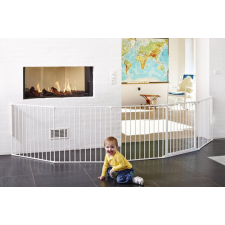Baby Dan Babydan Supreme Olaf XXX térkorlát 90 - 350 cm fehér bababiztonság